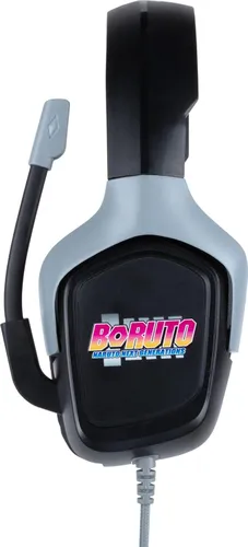 Słuchawki bezprzewodowe z mikrofonem Konix Boruto Gaming Headset dla konsol Nauszne Czarno-niebieski