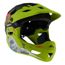 Kask KAMIKAZE Ronin Zielony Full Face (rozmiar M)