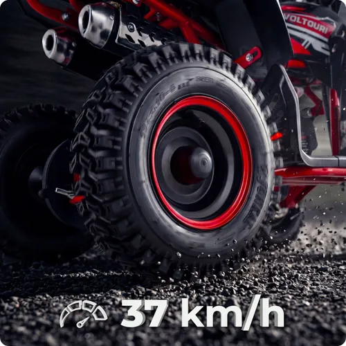 Quad dla dzieci spalinowy 49cc duże koła 6" hamulce mini tarczowe VOLTOURI