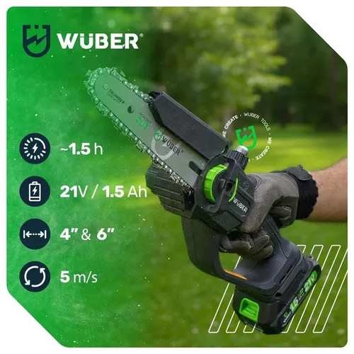 Piła łańcuchowa akumulatorowa WUBER 21V W37007