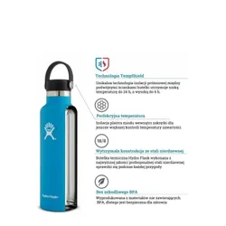 Butelka termiczna Hydro Flask Standard Mouth flex Cap 710 ml - lupine