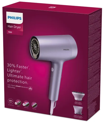 Фен Philips серии 7000 BHD720 / 10 Ионизационный диффузор холодного воздуха 1800 Вт 2 скорости продувки 4 уровня температуры