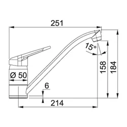 Bateria FRANKE Princess II 115.0347.142 Chrom