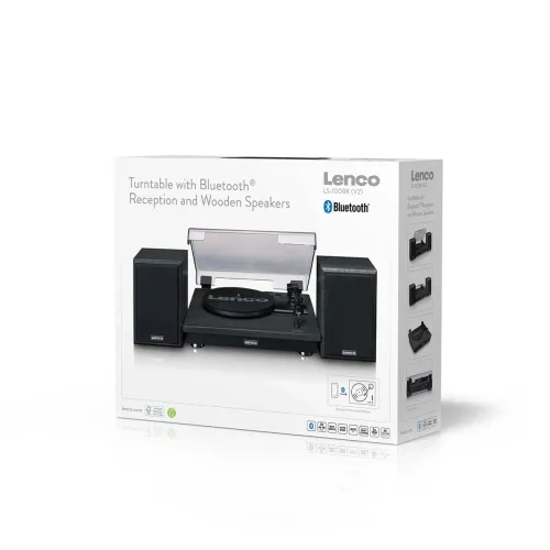 Gramofon LENCO LS-100BK Bluetooth Czarny