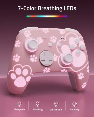 Adapter FUNLAB Firefly Pro Controller - Cat Paw do Nintendo Switch / Switch 2 Bezprzewodowy