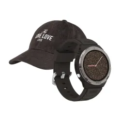 Smartwatch Maxcom FW100 Valkiria Brązowy + czapka