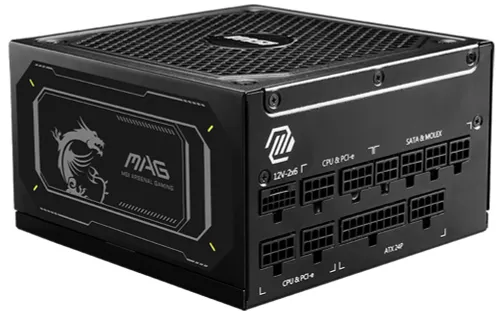 Zasilacz MSI MAG A1000GL PCIE5 II 80+ Gold Czarny