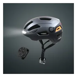 Kask rowerowy CECOTEC Brainguard Flash Czarny Miejski z lampką (rozmiar S/M)