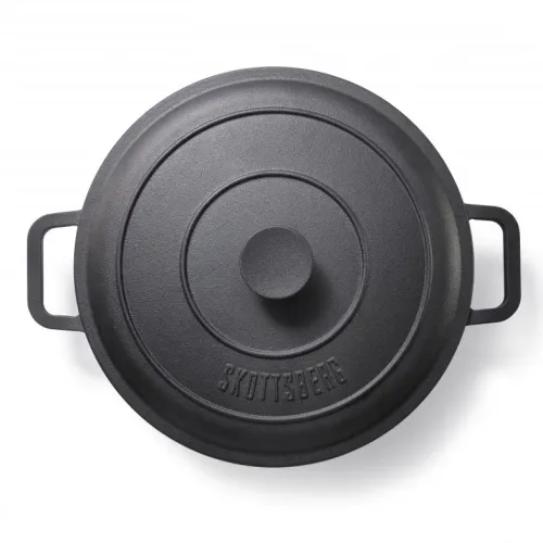 SKOTTSBERG Cast Iron 5,5 l - garnek żeliwny na ognisko z pokrywką
