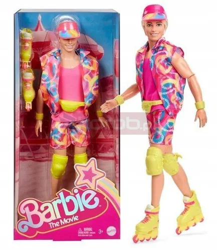 LALKA BARBIE KEN THE MOVIE lalka filmowa na rolkach HRF28