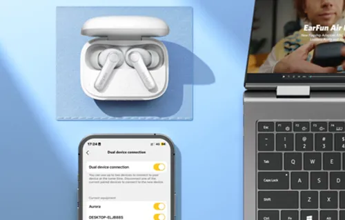 Słuchawki dokanałowe EARFUN Air Pro 4 TWS ANC Perłowy