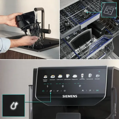 Ekspres Siemens EQ500 iAroma Piano Black TP553E05