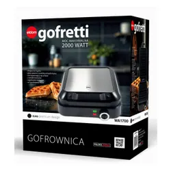Gofrownica ELDOM WA1700 gofretti Czarny