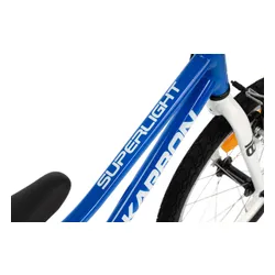 Rower dziecięcy KARBON Superlight Automatic 18 cali dla chłopca Niebieski