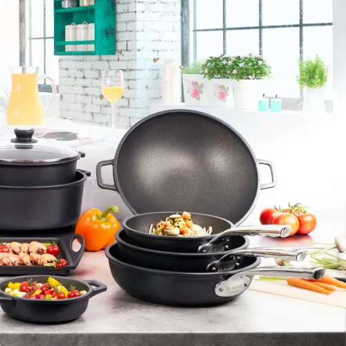 DE BUYER Choc Extreme 7 l - garnek aluminiowy z pokrywką