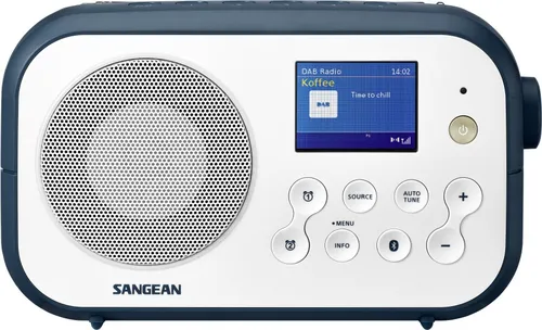 Radioodbiornik Sangean TRAVELLER 420 DPR-42BT Radio FM DAB+ Bluetooth Biało-niebieski