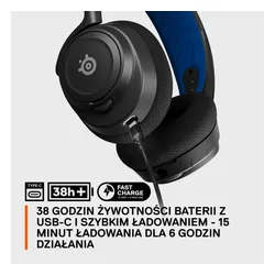 Słuchawki bezprzewodowe z mikrofonem SteelSeries Arctis Nova 7P Wireless Nauszne Biały