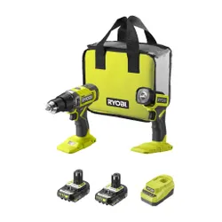 Wiertarko-wkrętarka RYOBI RPD18-2C20ST zestaw akumulatorów + Latarka z akumulatorem + Torba
