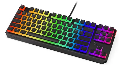 Klawiatura mechaniczna Endorfy Thock TKL Pudding Brown Kailh Brown RGB Czarny