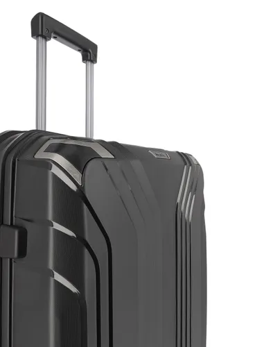 Travelite Elvaa Trolley M-black Orta Genişletilebilir Bavul