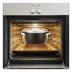 TESCOMA President Stone 6 l czarny - garnek aluminiowy z pokrywką