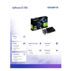 Karta graficzna GeForce GT730 2GB GDDR5 64BIT DVI/HDMI 