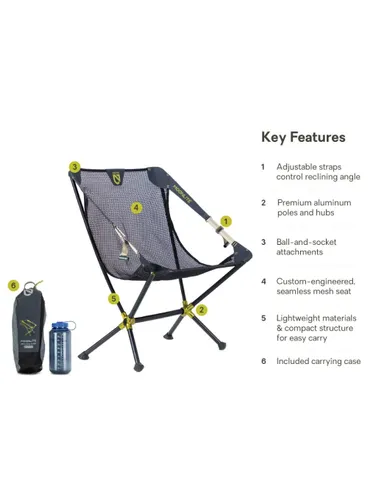 Krzesło turystyczne Nemo Moonlite Reclining Camp Chair - black pearl
