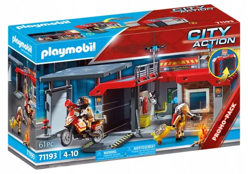 Playmobil 71193 портативная пожарная часть