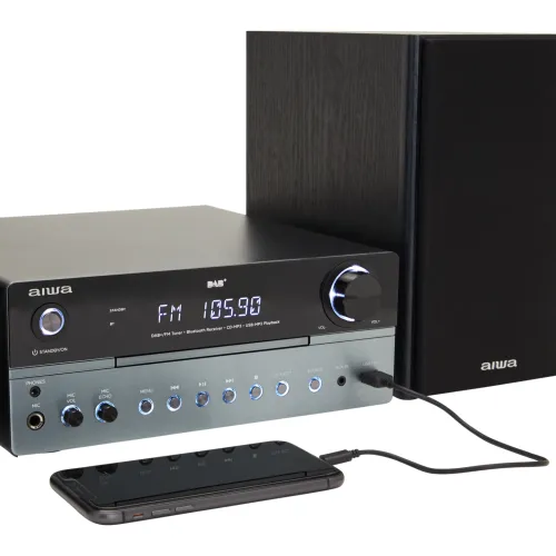 Wieża Aiwa MSBTU-700DAB 50W Bluetooth Radio FM, DAB Czarny