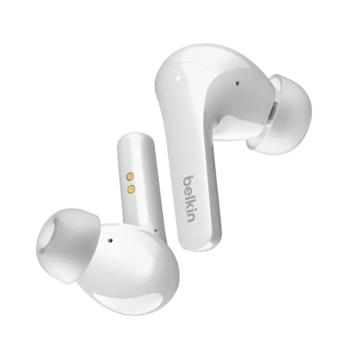 Słuchawki bezprzewodowe Belkin SoundForm Flow Dokanałowe Bluetooth 5.2 Biały