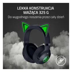 Słuchawki bezprzewodowe z mikrofonem Razer Kraken Kitty V2 BT Black Nauszne Czarny