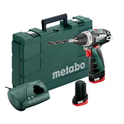 Metabo PowerMaxx BS Basic (600080500) 12 V Akülü Matkap, 2 adet 2ah Pil, şarj cihazı, kılıf