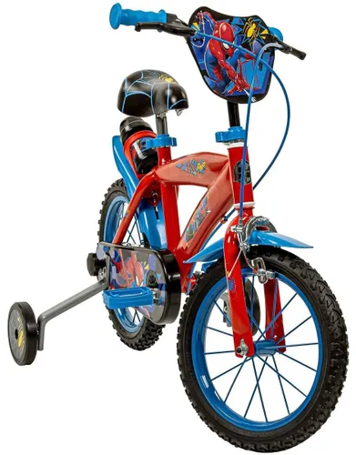 Rower dziecięcy HUFFY Spider-Man 14 cali dla chłopca Czerwony