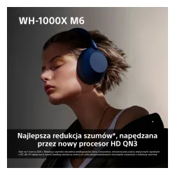 Słuchawki bezprzewodowe Sony WH-1000XM6 ANC Nauszne Bluetooth 5.3 Srebrny