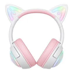 Słuchawki ONIKUMA GT838 Nauszne Biało-różowy