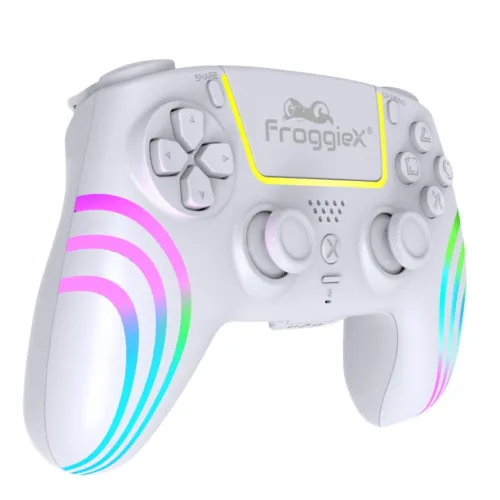 Pad FroggieX FX-P5-GP2-W do PS5 Bezprzewodowy Biały
