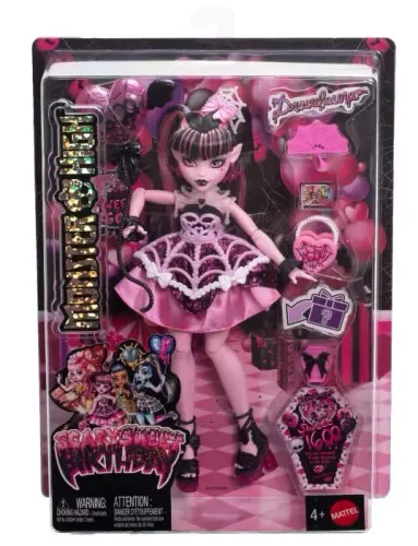 zestaw VMA748871 + VMA771762 (Lalka Mattel Monster High Straszysłodkie urodziny Draculaura Lalka JBG74 + Lalka MONSTER HIGH Scary Sweet Birthday Cupid Asteria JBG77)