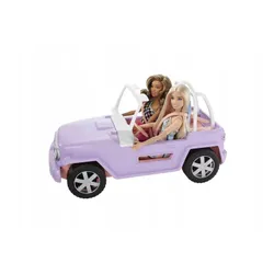 LALKA BARBIE ZESTAW PRZEJAŻDŻKA 2 lalki + samochód jeep + motorówka GXD66