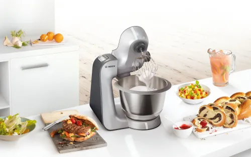 Robot kuchenny planetarny BOSCH MUM58364 1000W z krajarką w kostkę, blenderem kielichowym