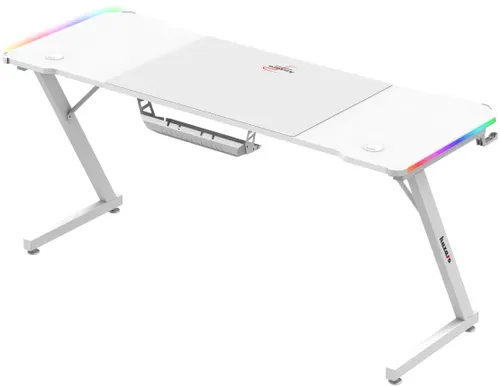 Biurko gamingowe HUZARO Hero 4.8 RGB Biały