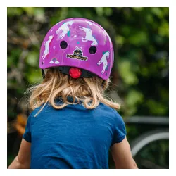 Kask rowerowy dziecięcy Hornit Unicorn purple/white