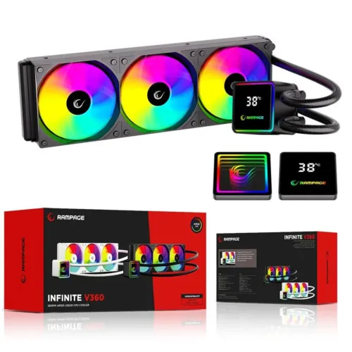 Chłodzenie Rampage Infinite V360 ARGB Czarny