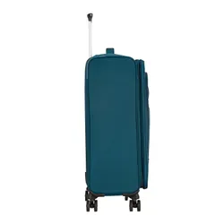 Walizka poszerzana średnia American Tourister Crosstrack - navy/orange