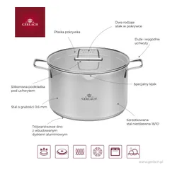 Garnek GERLACH Ambiente 24 cm