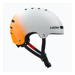 Kask rowerowy Lazer One+ silver/orange