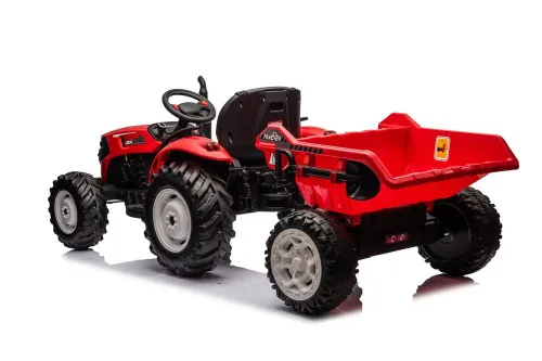 Traktor Na Akumulator Dla Dziecka Hc-306 24V 2X95W Przyczepa Eva LED Pilot