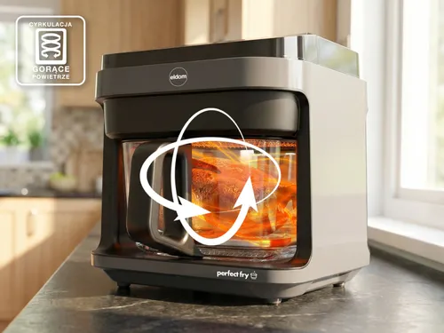 Air Fryer Frytkownica beztłuszczowa ELDOM FR500 5.5l z okienkiem do obserwacji postępów