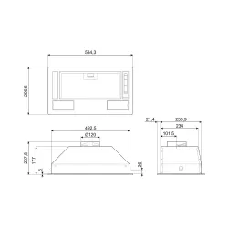 Okap Smeg Universal KSG52E Srebrny