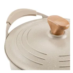 Garnek aluminiowy nieprzywierający z pokrywką FLORINA OSLO 4,3 l