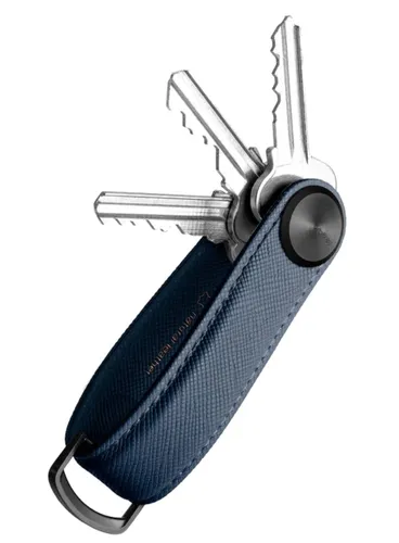 Skórzany organizer na klucze Orbitkey Key Organiser Pro Saffiano Leather - oxford navy
